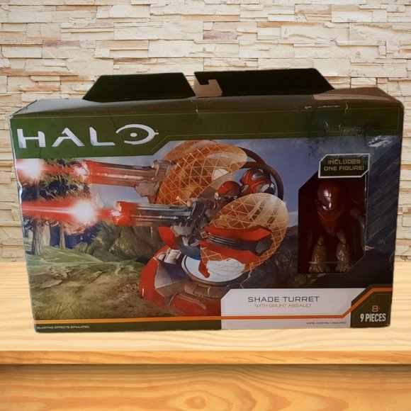 World of HALO Scale Infinity's Series Wave 3 Shade Turret with Grunt Assault 4" - Picture 1 of 8
